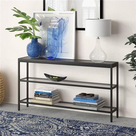 HENN & HART Henn & Hart AT0233 Alexis 55 in. Blackened Bronze Console Table AT0233